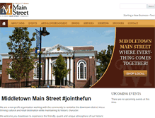 Tablet Screenshot of middletownmainstreet.com